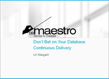 don't bet on your DB Continuous Delivery on demand webinar