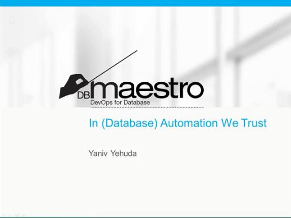 in database automation we trust