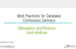 Challenges & Best Practices of Database Continuous Delivery