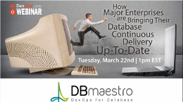 How major enterprises are bringing their Database Continuous Delivery up-to-date