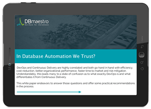 eBook in Database Automation we trust
