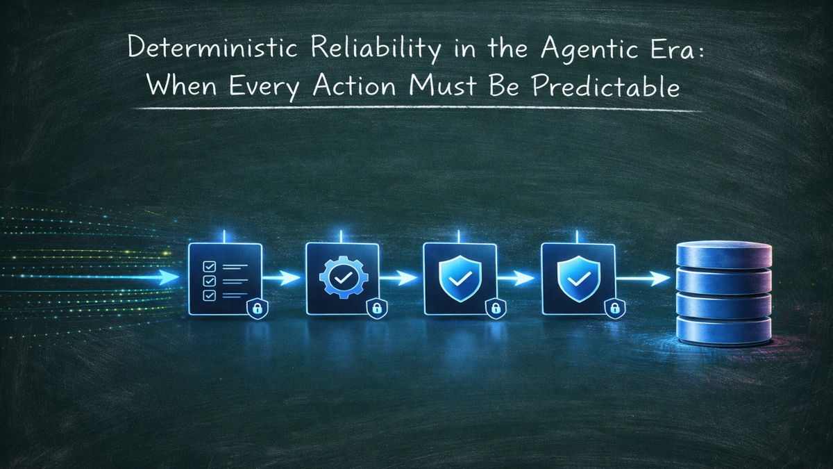 Deterministic Reliability in the Agentic Era: When Every Action Must Be Predictable