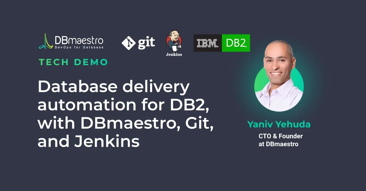 Database delivery automation for DB2, with DBmaestro, Git, and Jenkins