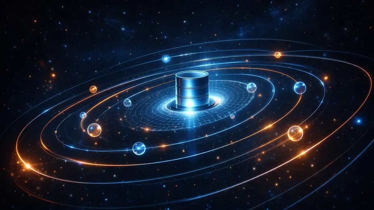 Held in Orbit: What Gravity Teaches Us About Stability in Database DevSecOps